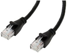 Amazon Basics RJ45 Cat-6 Ethernet Network Cable for Fast Gaming, 1Gbps Transfer Speed, Durable Gold-Plated Connectors, 25 Foot (7.6 Meters), Black